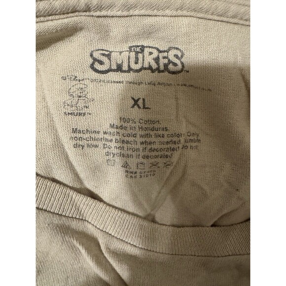Smurfs T-Shirt Size XL Light Brown In Color - Picture 3 of 3